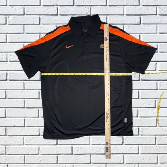Nike Dri-FIT Polo | Oklahoma State OSU Cowboys | Color Black and Orange |Size XL - Picture 6 of 16